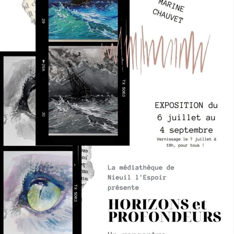 Expo duo : Horizons et profondeurs – Médiathèque Nieuil l&rsquo;espoir