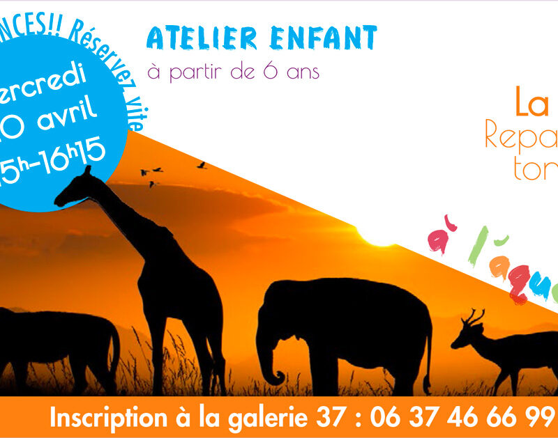 20 avril – Atelier enfant – Chauvigny (86), Galerie 37