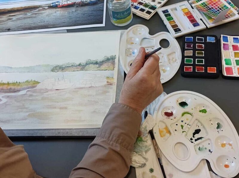 INSCRIPTIONS A LA CARTE POUR LES ATELIERS D&rsquo;AQUARELLE A L&rsquo;ATELIER BOUTIQUE de CHAUVIGNY