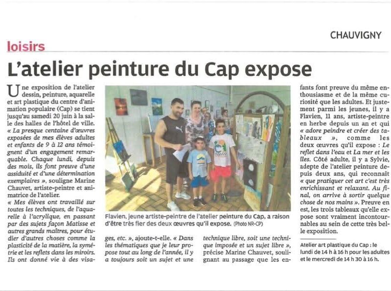 [Presse]Exposition des élèves de Chauvigny