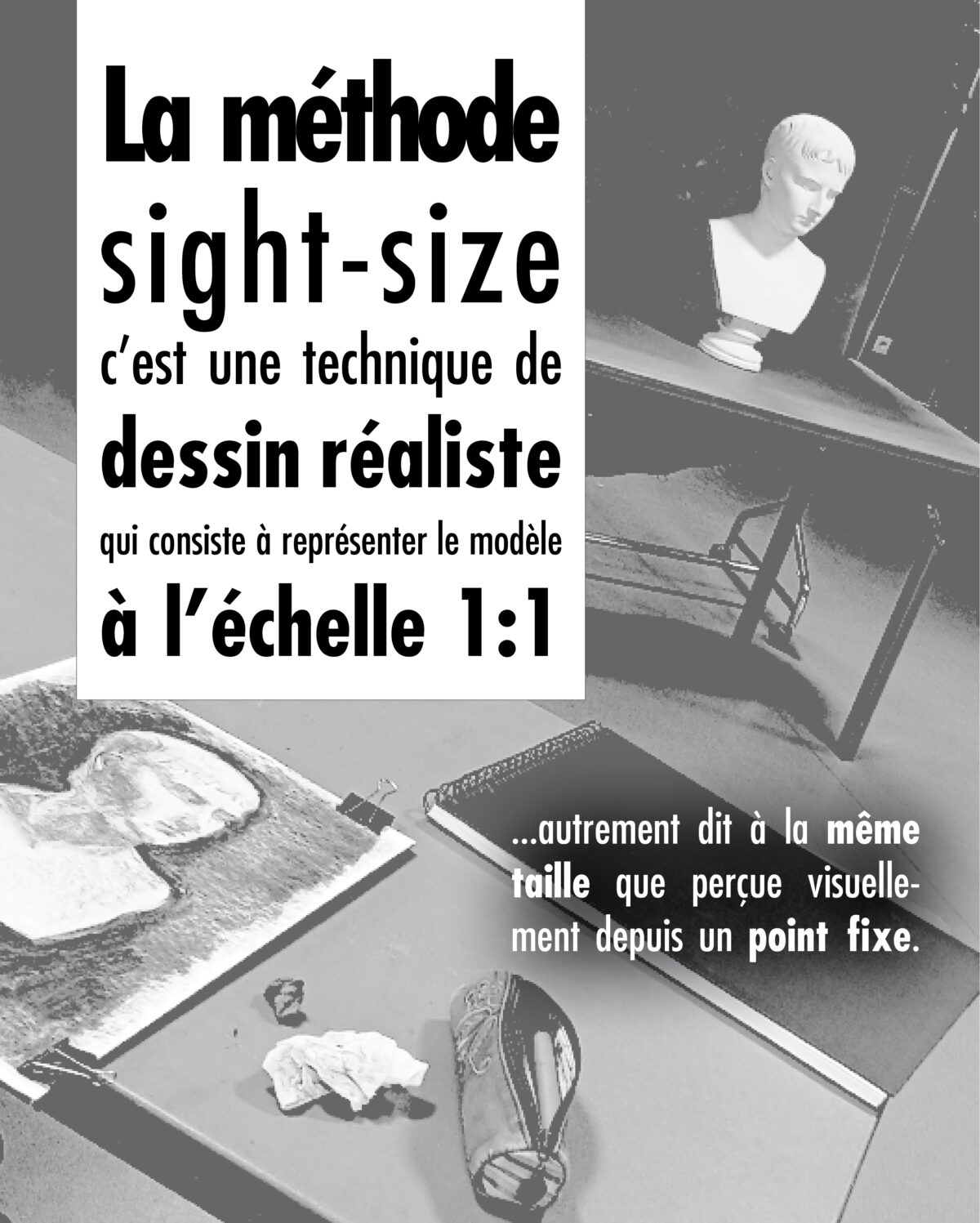 STAGE DE DESSIN D'OBSERVATION - METHODE ELEMENTAIRE DU SIGHT-SIZE – Image 3